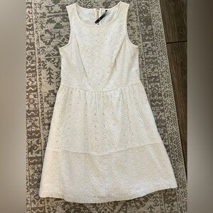 White Kensie cotton lace dress